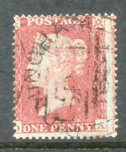 GB QV 1854 1d Orange Red C4 (1) wmk SC perf 16 SG 21 OA - Picture 1 of 1