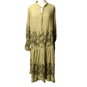 Jaase Dress Jungle S Boho Maxi Long bohemian Hippy Cottagecore flowy new peasant - Picture 1 of 7
