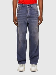 Jeans cargo Diesel D-Franky 009mc gamba dritta nuovi con etichette taglia 32 x 30 - Foto 1 di 11