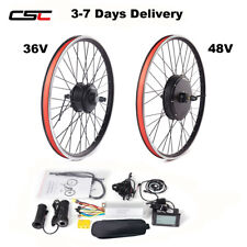 CSC Ebike Conversion Kit 36V 250-500 48V 1000 1500 Front Rear Hub Motor Wheel