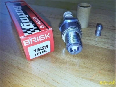 Свечи зажигания BRISK LR11SL-6 серебристые модернизация подходят: Yamaha YZ - 80/490 - 1982-2001 - Изображение 1 из 4