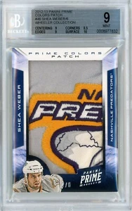2012-13 PANINI PRIME COLOR PATCH #46 VERY RARE SHEA WEBER 2/6 RELIC! BGS 9 w/ 10 - Picture 1 of 2