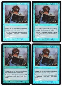 Index x4 4x 2001 Apocalypse PLAYSET FOIL Blue Common Sorcery MTG NM AZ1 - Picture 1 of 2