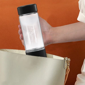 Cylindrical Tazza Portatile per Acqua Idrogeno - Nero NUOVO - Foto 1 di 12