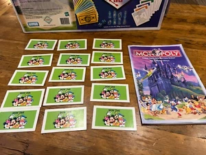 Monopoly Disney Edition 2001 Replacement Parts Instructions + 15 Showtime Cards - Picture 1 of 2