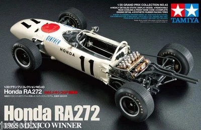 Tamiya 20043 1/20 Model Formula One Kit Honda RA272 1965 F1 Ginther/Bucknum - Image 1 of 2