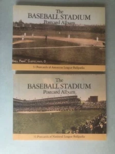 2 New The Baseball Stadium Postcard Albums: 31 MLB American &31 National League - Imagen 1 de 11