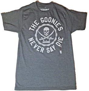 The Goonies Never Say Die Official Licensed T Shirt Size Small Gray - Picture 1 of 2