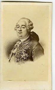 PHOTO photographie CDV Paris Dumineray, Louis XVI d’après dessin circa 1860 - Picture 1 of 1