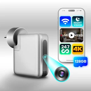 Smart Camera 4K WiFi Live View Night Vision No Glow 128GB - Picture 1 of 7