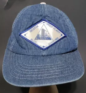 Vintage Denim Trucker Mütze Cap Snap Back Blue Jean USA Patch Kohlebergbau 80er - Bild 1 von 10