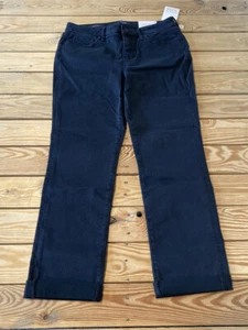 NYDJ NWT $109 Women’s Roll Cuff Slim Ankle Jeans size 10 Black BG - Picture 1 of 11