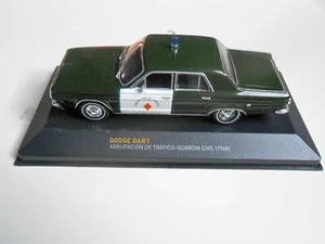 COCHE DODGE DART GUARDIA CIVIL 1968 AGRUPACION TRAFICO 1/43 1:43 MODEL CAR MINI - Foto 1 di 1