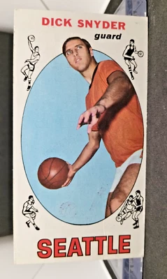 1969-70 Topps basketball Dick Snyder #73 NBA Seattle Supersonics Point  Guard - Image 1 of 2