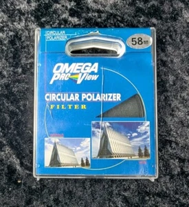 Original 58mm Circular Polarisator CPL Glas Linse Filter Made in Japan 58mm Omega - Bild 1 von 5