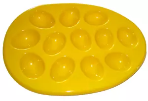 OSTEREIFÖRMIGE PLATTE ~ GELB ~ hält 12 Eier ~ Kunststoff ~ BPA-frei - Bild 1 von 1