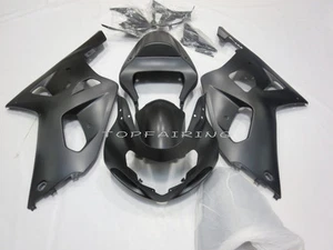 Matte Black Fairing Kit For Suzuki GSXR600 750 2001-2003 02 Injection Bodywork - Picture 1 of 3