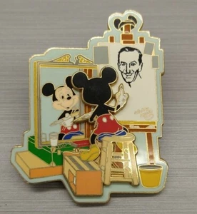 DISNEY DLR WDW NORMAN ROCKWELL SPOOF MICKEY MALEREI SELBSTPORTRÄT STAFFELEI ANSTECKNADEL - Bild 1 von 5