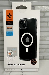 Spigen Crystal Hybrid MagSafe Case for iPhone 14 Plus Clear NEW - Picture 1 of 2
