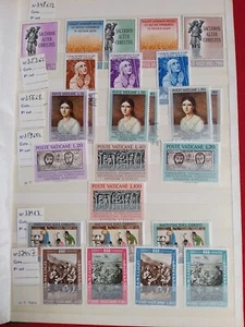 VATICAN Poste VATICANE 2 pages LOT used and UNUSED - Picture 1 of 6