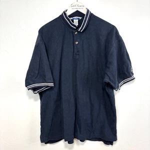 Vintage Champion Polo T-Shirt Navy Blau Kurzarm Kragen Pullover 90s Herren - Bild 1 von 5