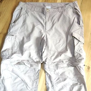 Columbia Omni Shade Wanderhose Herren 42x30 beige Switchback Cargo Convertible - Bild 1 von 14