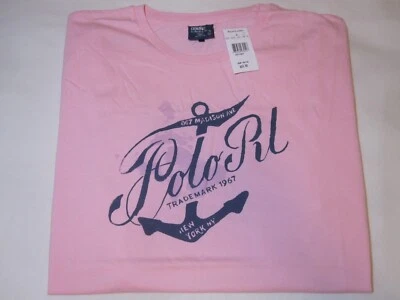 Camiseta Polo Ralph Lauren Hombre Ancla Náutica Gráfica (Rosa | Talla: XXL) NUEVA CON ETIQUETAS Foto 1 de 4