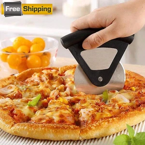 Stainless Steel Pizza Disc Cutter Wheel Kitchen Professional Slicer Utensil Tool - Picture 1 of 9