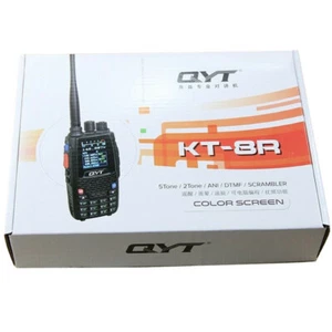 QYT KT-8R 5W 200CH VHF/UHF DCS/CTCSS FM VOX Color Screen Quad Band Walkie Talkie - Zdjęcie 1 z 10