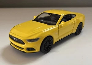 Welly 2015 Ford Mustang GT #43707 NEW 4.75" 1/34 -1/39 Scale Yellow Diecast Car - Picture 1 of 9