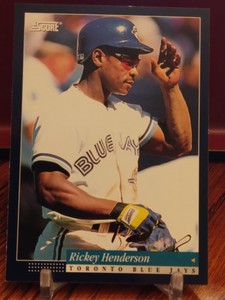 Rickey Henderson 1994 Score #35 Toronto Blue Jays