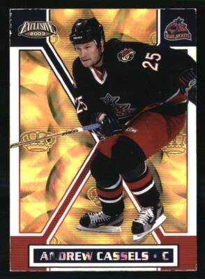 Andrew Cassels 2002 Pacific Exclusive Gold #49 Hockey Card - Image 1 of 2