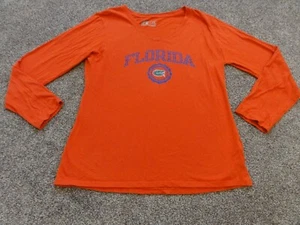 GIRLS RUSSELL ORANGE UNIVERSITY OF FLORIDA GATORS LONG SLEEVE SHIRT LARGE 12-14 - Picture 1 of 10