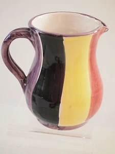 Vintage La Musa Italian Pottery Hand Painted Ceramic Creamer/ Milk Jug/ circa 80 - Picture 1 of 12