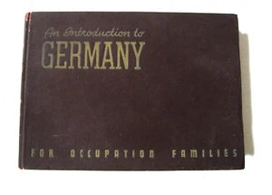 An Introduction to Germany for Occupation Families (1947, 1st Ed) WWII DoD - Picture 1 of 9