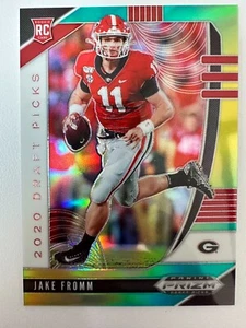 2020 Panini Prizm Draft Picks Green & Yellow #111 Jake Fromm /249 (RC) - Picture 1 of 2