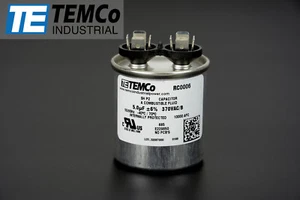 Condensador de ejecución redonda TEMCo 5 uf/MFD 370 voltios VAC 50/60 Hz - Lote-1 - Imagen 1 de 2
