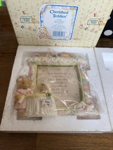 Priscilla Hillman By Enesco Cherished Teddies “baby And Me” Photo Frame 1996 - Picture 1 of 5