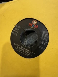 SCHUYLER KNOBLOCH & OVERSTREET – You Can’t Stop Love (45 RPM, 1986) MTM Promo - Imagen 1 de 1