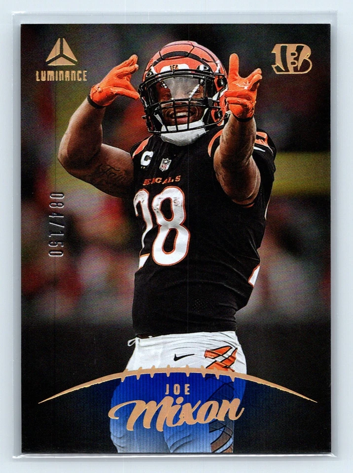 2023 Panini Luminance - Joe Mixon #3 Blue /150 Bengals Texans - Image 1 of 2