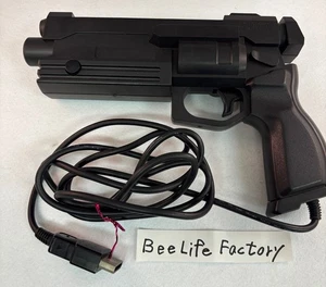 SEGA Saturn Virtua Gun Controller HSS-0122 Used Black Stunner From Japan - Picture 1 of 10
