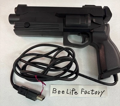 SEGA Saturn Virtua Gun Controller HSS-0122 Used Black Stunner From Japan - Image 1 of 4