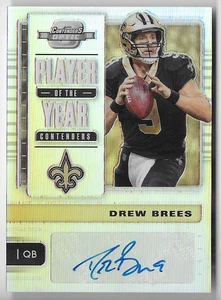 DREW BREES 2019 PANINI OPTIC CONTENDERS AUTO AUTOGRAPH CARD #14/15! - Picture 1 of 1