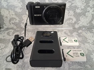 Sony Cybershot DSC-WX350 Digital Camera 18.2MP - V.G.C - NEW BATTERIES & CHARGER - Picture 1 of 11