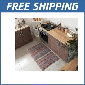 Geometric Abstract 2' x 3' Rug - Vintage Style Moroccan Design for Indoor Spaces - Picture 1 of 11