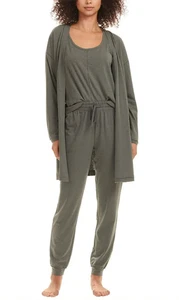 Karen Neuburger Ladies' 3-Piece Lounge Set - Trellis Green Plus Size 3X 1566568 - Picture 1 of 4