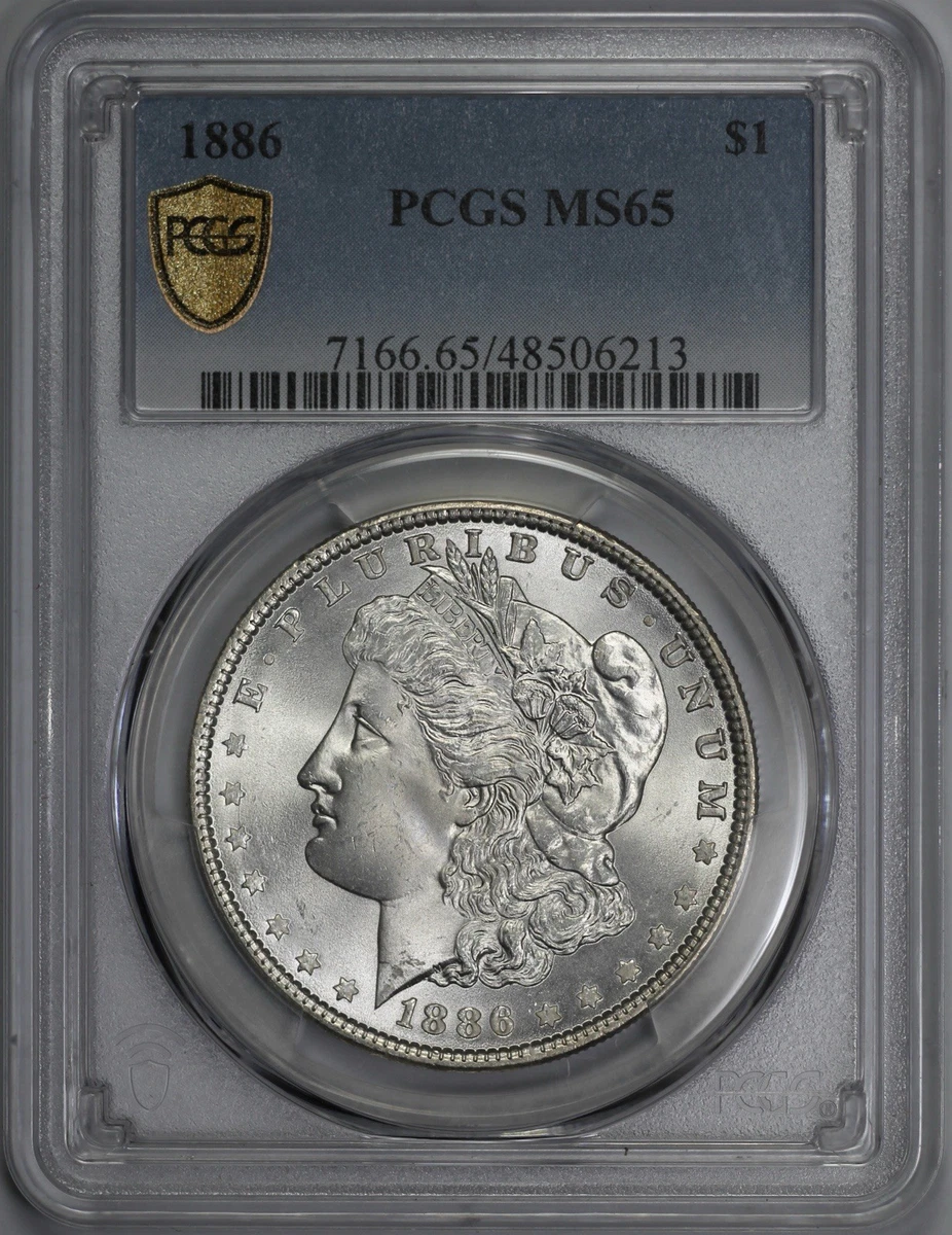 アメリカ　モルガンダラー銀貨1886 MS-65 PCGS 1886 Year Grade MS 65 Morgan Dollars (1878-1921) for sale | eBay