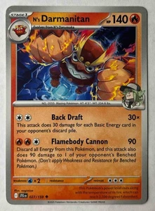 2025 Pokemon Gaming SV Journey Together - JTG EN N's Darmanitan #027/159 - Picture 1 of 2