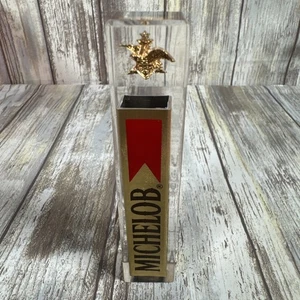 VTG Michelob Beer Tap Handle 4 Sided Acrylic 4.25” Anheiser Busch Brewing Gold - Picture 1 of 8