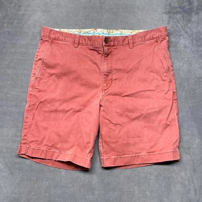 Pantalones Cortos Chinos Tommy Bahama Boracay Para Hombre 38x9 Rosa Logo Algodón Elastizados tiro Medio Foto 1 de 4